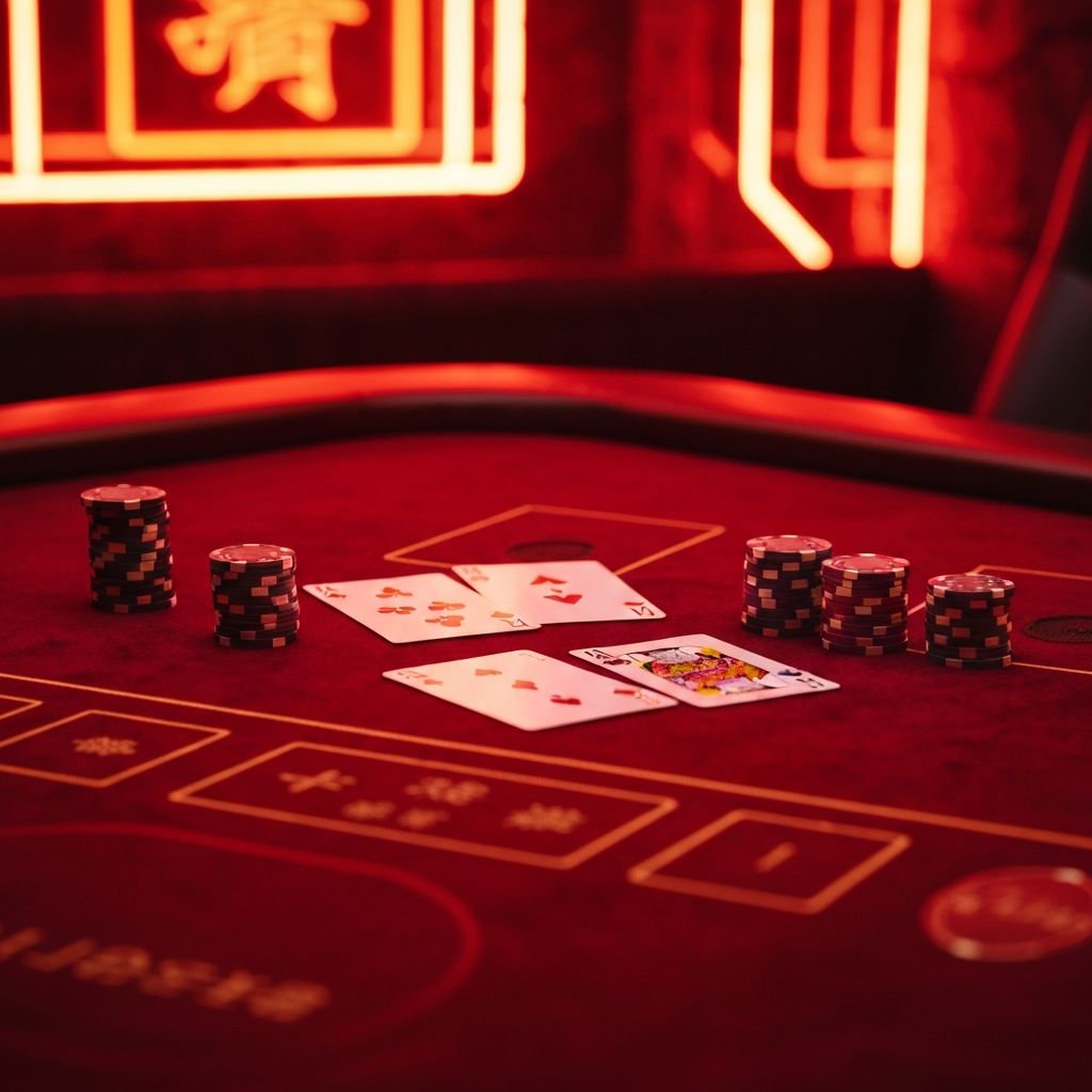 Hong Kong card games and casino chips